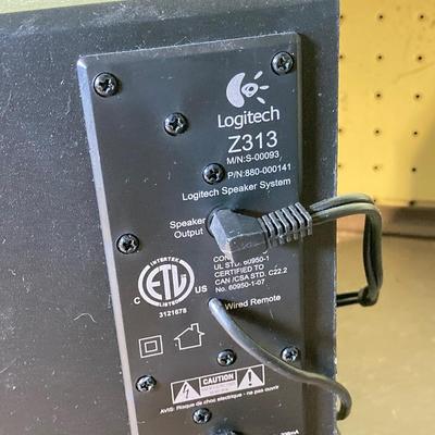 LOT 392: Logitech Z313 Speaker System and Microphone - As Found