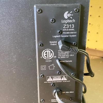 LOT 392: Logitech Z313 Speaker System and Microphone - As Found