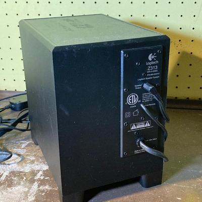 LOT 392: Logitech Z313 Speaker System and Microphone - As Found