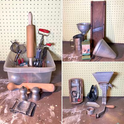 LOT 393: Vintage Kitchen Tools, Gadgets and More