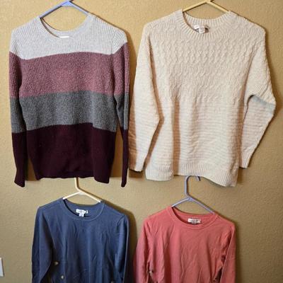 4 Women’s Sweaters – Christopher & Banks – Size M