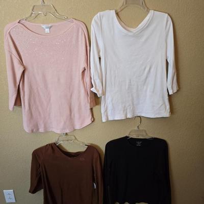 Lot of 4 Women's Long Sleeve Tops – Medium – Christopher & Banks