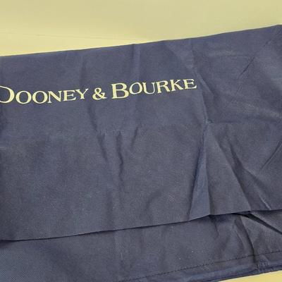 Dooney & Bourke Monogram Canvas Tote Bag – Brown DB Logo Print with Dust Bag