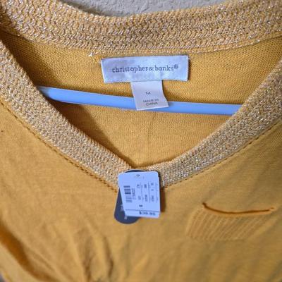 Striped & Solid Cotton Tee Lot – Size Medium Christopher Banks
