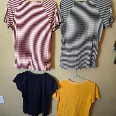 Striped & Solid Cotton Tee Lot – Size Medium Christopher Banks