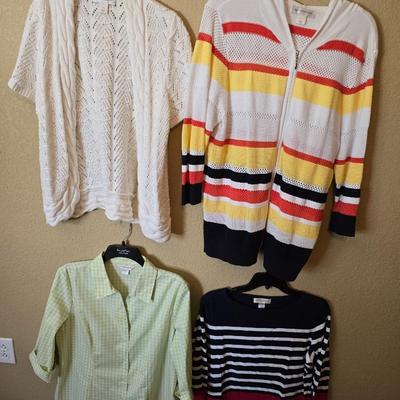 Group Lot – Ladies' Size M–L Layering Tops & Cardigans – Christopher & Banks
