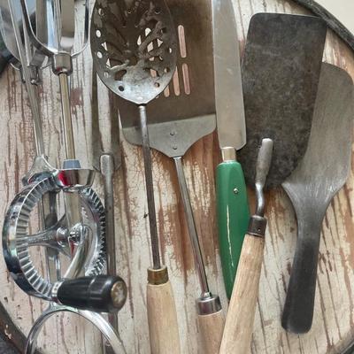 Vintage Hamilton Beach mixer with hand beater and more
