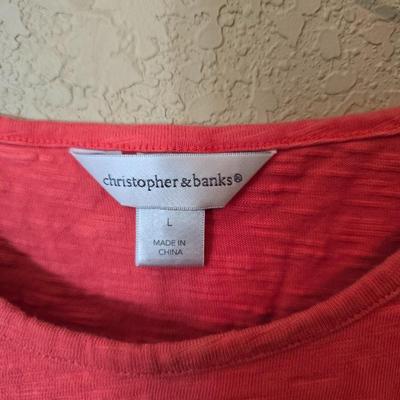 4 Women’s Tops – Christopher & Banks, Size L