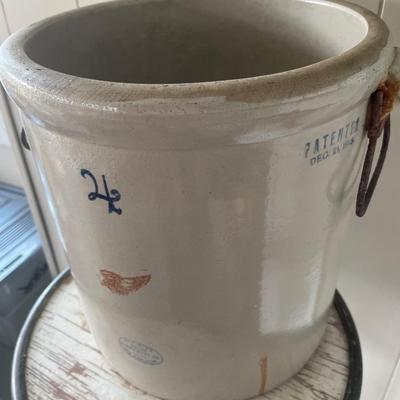 Red Wing 4 gal crock with extras