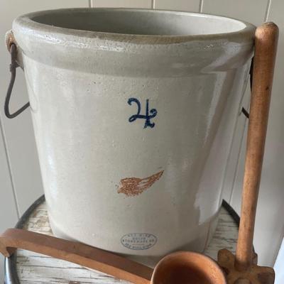 Red Wing 4 gal crock with extras