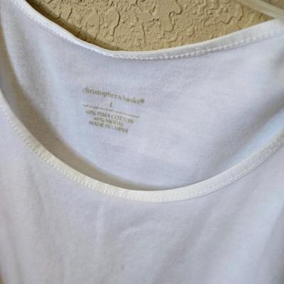 4 Women’s Sleeveless Christopher Banks Tank Tops – Size L, Assorted Colors