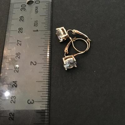 Vintage crystal dangle earrings