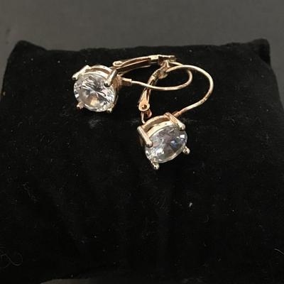 Vintage crystal dangle earrings
