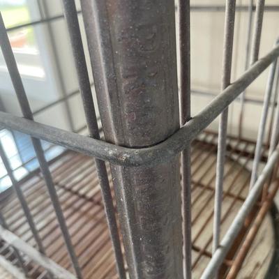 Metal crate with cinnamon canister