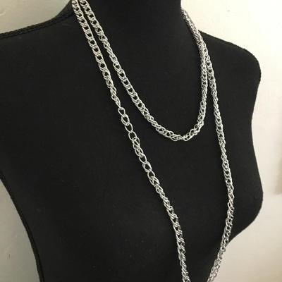 Vintage West Germany lite chain silvery necklace