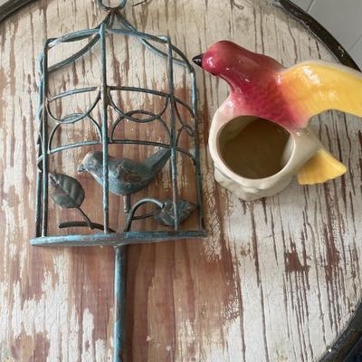 Outdoor birds and more decor