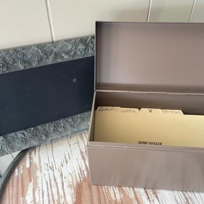Clip boards, metal office boxes and more