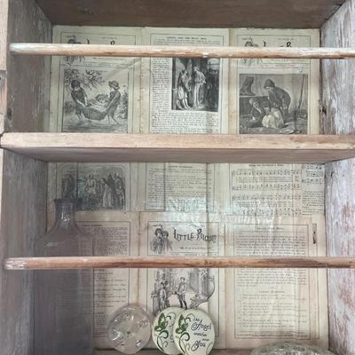 2 vintage wood organizers