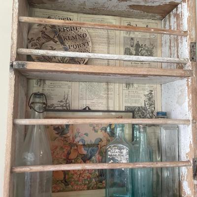 2 vintage wood organizers
