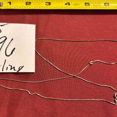 Broken Sterling Silver Necklace