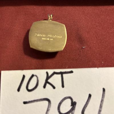 10 KT KU Tangerine Bowl Pendant