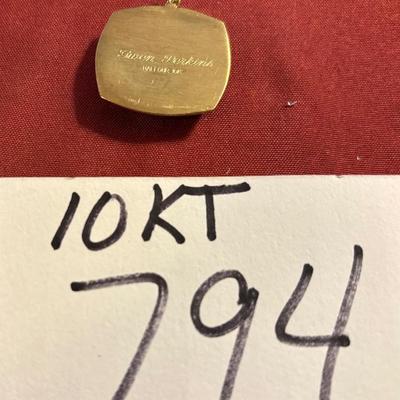 10 KT KU Tangerine Bowl Pendant