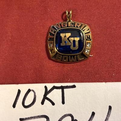 10 KT KU Tangerine Bowl Pendant