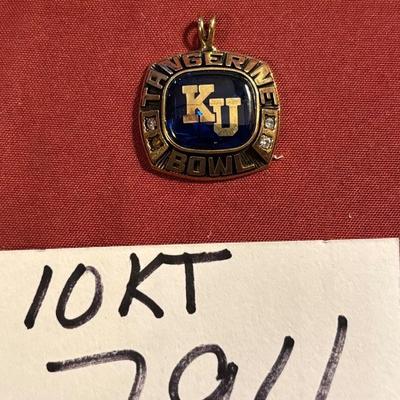 10 KT KU Tangerine Bowl Pendant