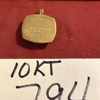 10 KT KU Tangerine Bowl Pendant