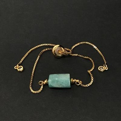 Pretty stone slider bracelet