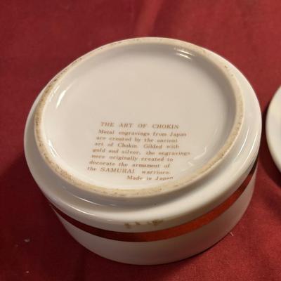 The Art of Chokin Trinket Dish with Lid