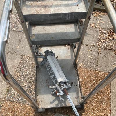 Metal cart with Royal mop wringer