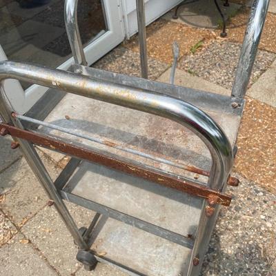 Metal cart with Royal mop wringer