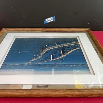Framed Chesapeake Bay Bridge Photo
