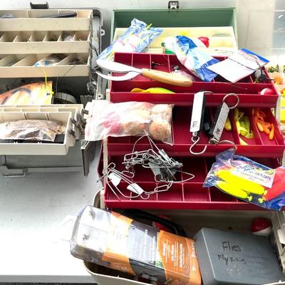 Fishing Tackle Boxes Lot