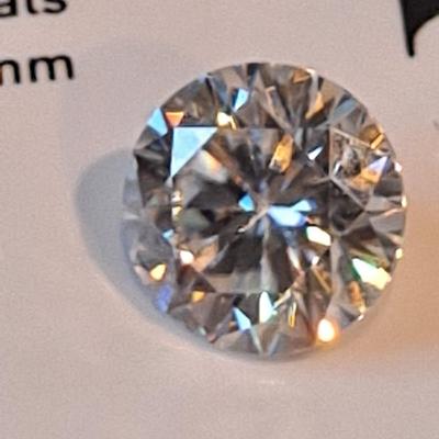 GIA LAB CREATED MOISSANITE 1.82 CTS