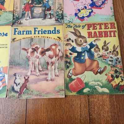 10 Vintage Children Books Mother Goose Farm Friends Peter Rabbit