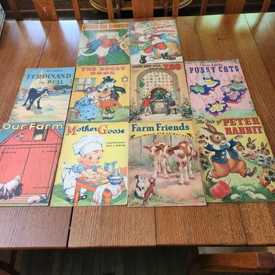 10 Vintage Children Books Mother Goose Farm Friends Peter Rabbit