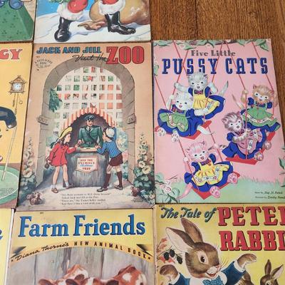 10 Vintage Children Books Mother Goose Farm Friends Peter Rabbit
