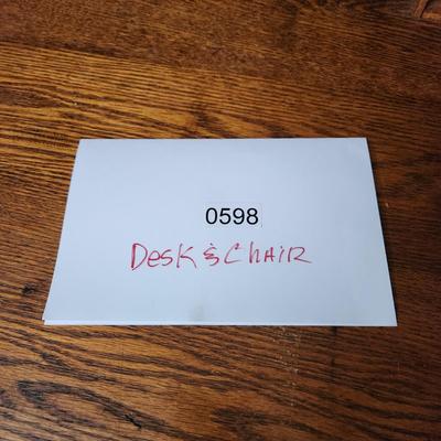 Antique 1800's Roll Top Oak Desk and Chair from PA. Hotel