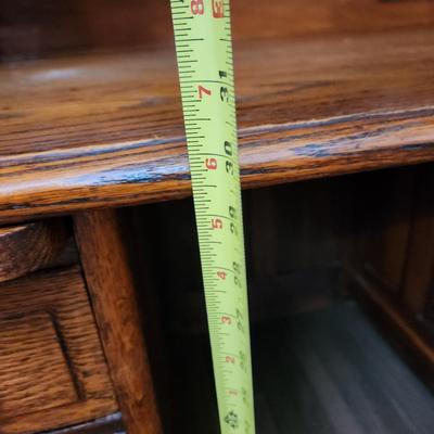 Antique 1800's Roll Top Oak Desk and Chair from PA. Hotel