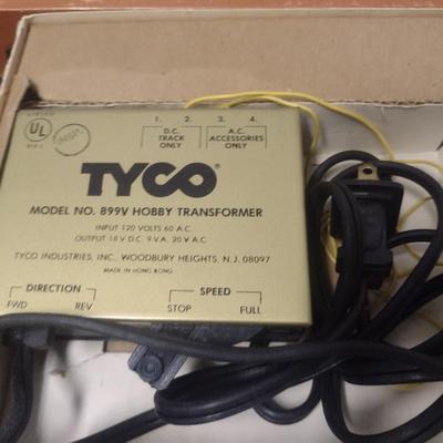 Vintage Tyco HO Scale Model 899 Transformer and Various Track Pieces