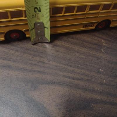 Vintage Metal Cast Dinky SuperToys School Bus 'The Lindberg Line' by Meccano, LTD England