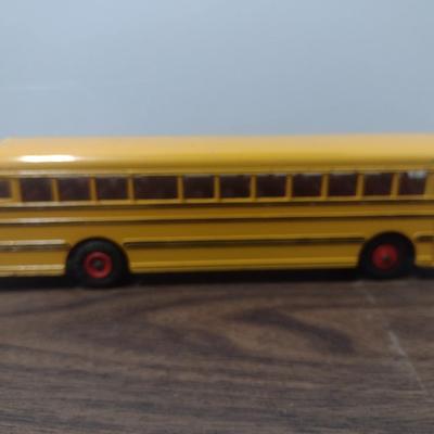 Vintage Metal Cast Dinky SuperToys School Bus 'The Lindberg Line' by Meccano, LTD England