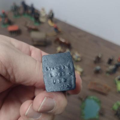 Large Collection of Vintage Small Scale Model Metal/Lead Figures, Animals, and Structures Made in USA, England and France