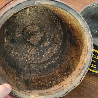2 Vintage Dutch Boy Paint National Lead Co. Pails 1 Wood 1 Metal