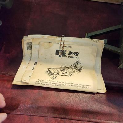 G.I. Joe Official jeep Combat Set not complete missing Steering Wheel