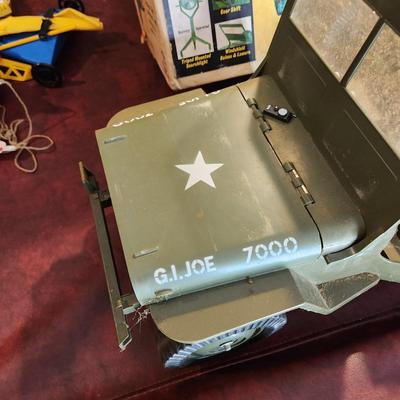 G.I. Joe Official jeep Combat Set not complete missing Steering Wheel