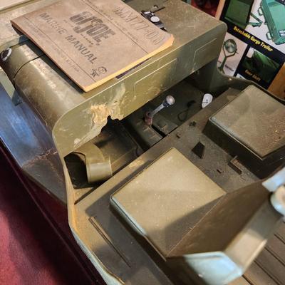 G.I. Joe Official jeep Combat Set not complete missing Steering Wheel
