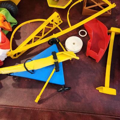 Large lot of G.I. GI Joe Accessories Adventure Team Vechile Boat Helicopter Parts